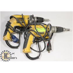 LOT OF 2 DEWALT DRYWALL SCREW GUNS - DW272