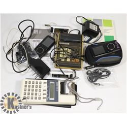 BOX OF ELECTRONICS INCLUDING MP3 PLAYERS,