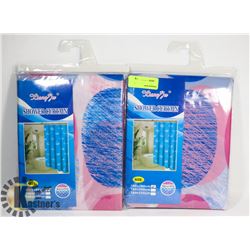 LOT OF TWO SHOWER CURTAINS