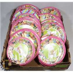 FLAT OF ASSORTED DISPOSABLE PLATES