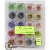 Image 1 : FLAT OF 20 ASSORTED MICABELLA SHIMMER POWDER