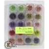 Image 1 : FLAT OF 20 ASSORTED MICABELLA SHIMMER POWDER