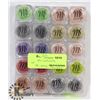 Image 1 : FLAT OF 20 ASSORTED MICABELLA SHIMMER POWDER