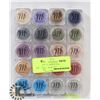 Image 1 : FLAT OF 20 ASSORTED MICABELLA SHIMMER POWDER