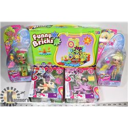 FLAT OF ASSORTED KIDS TOYS