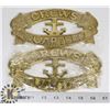 Image 1 : LOT OF TWO METAL CREWS QUARTERS WALL HANGINGS