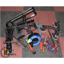 LARGE LOT OF ASSORTED TOOLS AND MORE