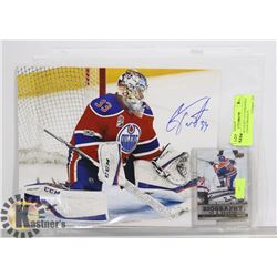 8X10 CAM TALBOT AUTOGRAPHED PIC AND LEON DRAISAITL