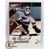 Image 1 : ED STANIOWSKI ST LOUIS BLUES SIGNED POSTCARD.