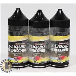 3 BOTTLES OF 3MG NICOTINE 30ML PER BOTTLE OF