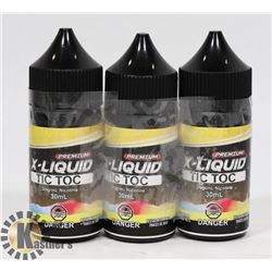 3 BOTTLES OF 3MG NICOTINE 30ML PER BOTTLE OF