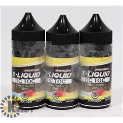 3 BOTTLES OF 3MG NICOTINE 30ML PER BOTTLE OF