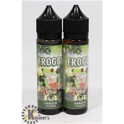 2 BOTTLES OF FROGGY VAPE JUICE 12MG NICOTINE 60ML