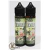 Image 1 : 2 BOTTLES OF FROGGY VAPE JUICE 12MG NICOTINE 60ML