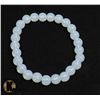 Image 1 : #142- MOONSTONE BEAD BRACELET/ 8mm/ 7.5"