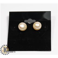 #168- FRESH WATER PEARL EARRINGS/ 9mm