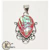 Image 1 : #109- AUSTRALIAN TRIPLE OPAL PENDANT