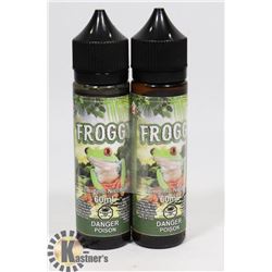 2 BOTTLES OF FROGGY VAPE JUICE 12MG NICOTINE 60ML