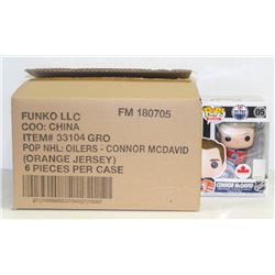 LOT OF 6 FUNKO POPS: NHL OILERS CONNOR MC DAVID