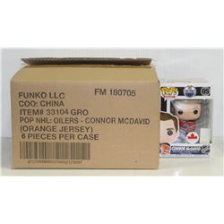 LOT OF 6 FUNKO POPS: NHL OILERS CONNOR MC DAVID