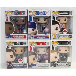 LOT OF 6 ASSORTED FUNKO POPS:SPORTS VARIETY PACK-