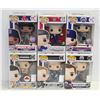 Image 1 : LOT OF 6 ASSORTED FUNKO POPS:SPORTS VARIETY PACK-