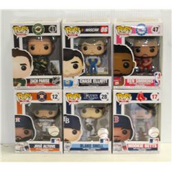 LOT OF 6 ASSORTED FUNKO POPS: SPORTS VARIETY PACK-