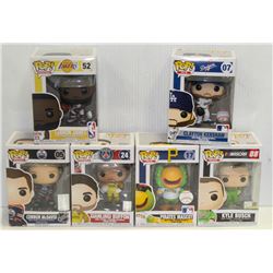 LOT OF 6 ASSORTED FUNKO POPS: SPORTS VARIETY PACK-