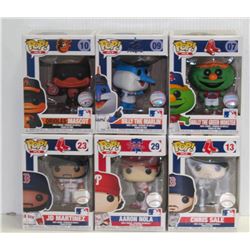 LOT OF 6 ASSORTED FUNKO POPS: MLB VARIETY PACK-