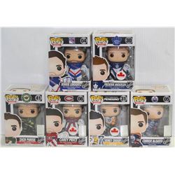 LOT OF 6 ASSORTED FUNKO POPS: NHL VARIETY PACK-