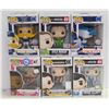 Image 1 : LOT OF 6 ASSORTED FUNKO POPS: SPORTS VARIETY PACK-
