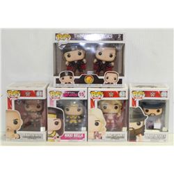LOT OF 6 ASSORTED FUNKO POPS: WWE VARIETY PACK-