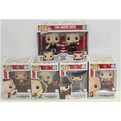 LOT OF 6 ASSORTED FUNKO POPS: WWE VARIETY PACK-