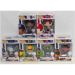 LOT OF 6 ASSORTED FUNKO POPS: MLB VARIETY PACK-