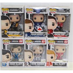 LOT OF 6 ASSORTED FUNKO POPS: SPORTS VARIETY PACK-