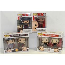 LOT OF 6 ASSORTED FUNKO POPS: WWE VARIETY PACK-