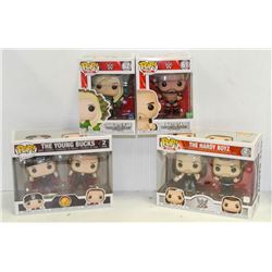 LOT OF 6 ASSORTED FUNKO POPS: WWE VARIETY PACK-