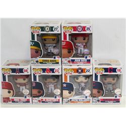 LOT OF 6 ASSORTED FUNKO POPS: MLB VARIETY PACK-