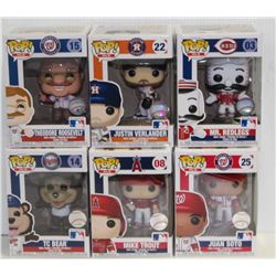 LOT OF 6 ASSORTED FUNKO POPS: MLB VARIETY PACK-