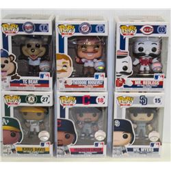 LOT OF 6 ASSORTED FUNKO POPS: MLB VARIETY PACK-