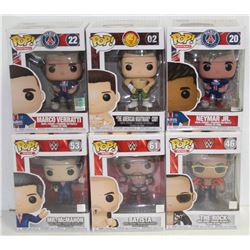 LOT OF 6 ASSORTED FUNKO POPS: SPORTS VARIETY PACK-