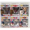 Image 1 : LOT OF 6 ASSORTED FUNKO POPS: SPORTS VARIETY PACK-