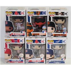 LOT OF 6 ASSORTED FUNKO POPS: MLB VARIETY PACK-