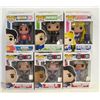 Image 1 : LOT OF 6 ASSORTED FUNKO POPS: MIXED VARIETY PACK-