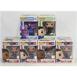 LOT OF 6 ASSORTED FUNKO POPS: MIXED VARIETY PACK-