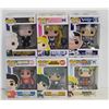 Image 1 : LOT OF 6 ASSORTED FUNKO POPS: MIXED VARIETY PACK-