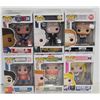Image 1 : LOT OF 6 ASSORTED FUNKO POPS: MIXED VARIETY PACK-