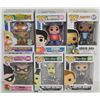 Image 1 : LOT OF 6 ASSORTED FUNKO POPS: MIXED VARIETY PACK-