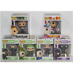 LOT OF 6 ASSORTED FUNKO POPS: MIXED VARIETY PACK-
