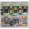 Image 1 : LOT OF 6 ASSORTED FUNKO POPS: MIXED VARIETY PACK-